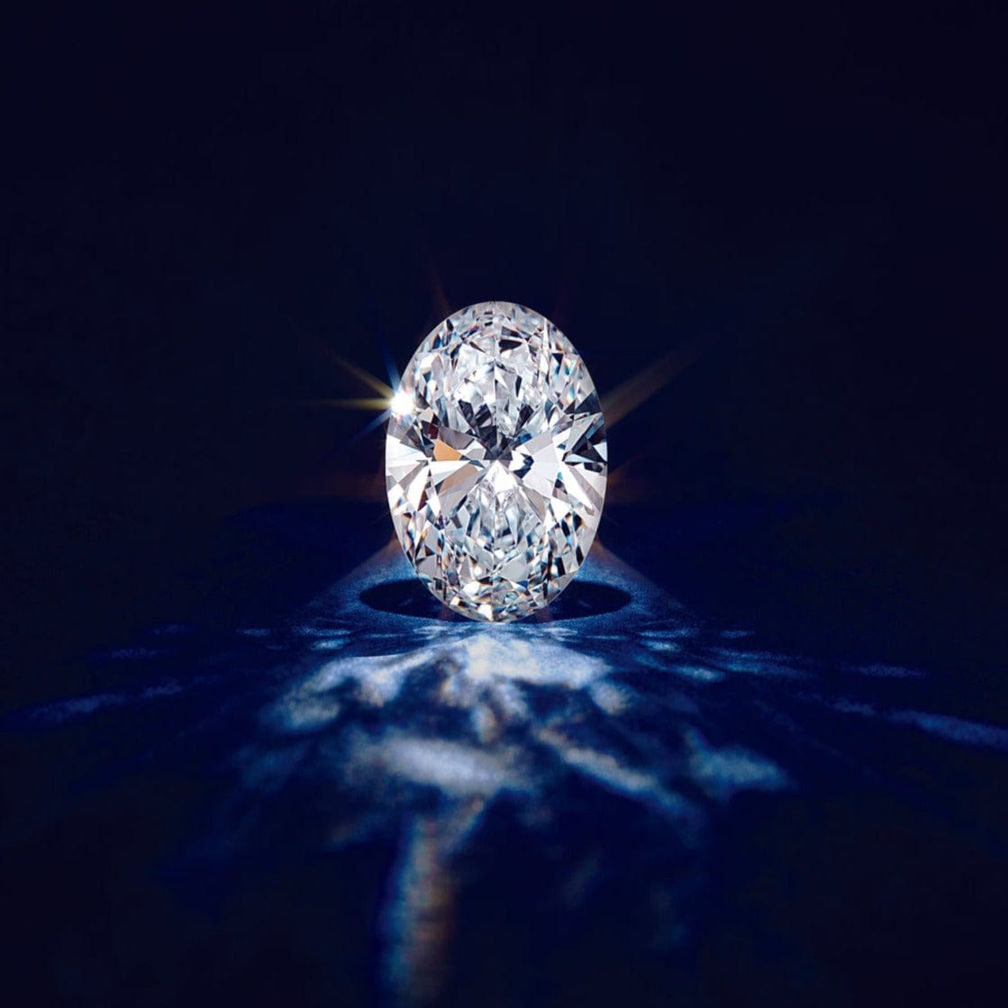 Oval Cut Lab Created Diamond Loose Stone Loose Gemstone by Nodeform