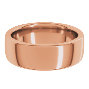 Men's Comfort Fit Classic European Style Slightly Domed Wedding Band