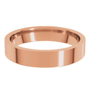 Wide Flat Modern Simple Comfort-fit Wedding Band