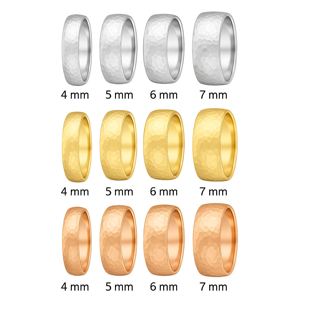 Men's Comfort Fit Classic European Style Slightly Domed Wedding Band