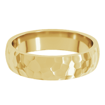 5mm wide hammered wedding band