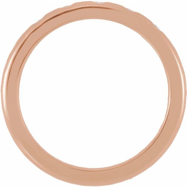 Narrow 2.5mm Dana Wedding Band With 5 Flush Set Diamonds Ring by Nodeform