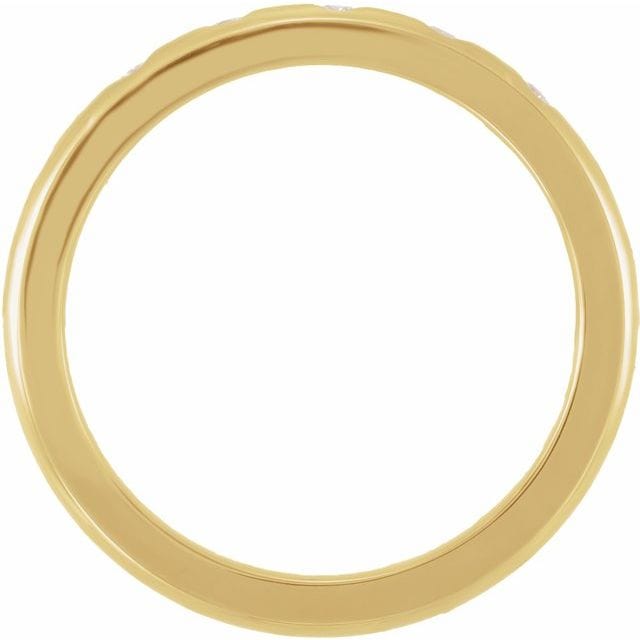 Narrow 2.5mm Dana Wedding Band With 5 Flush Set Diamonds Ring by Nodeform