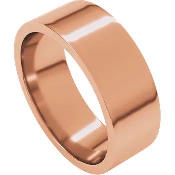 Wide Flat Modern Simple Comfort-fit Wedding Band