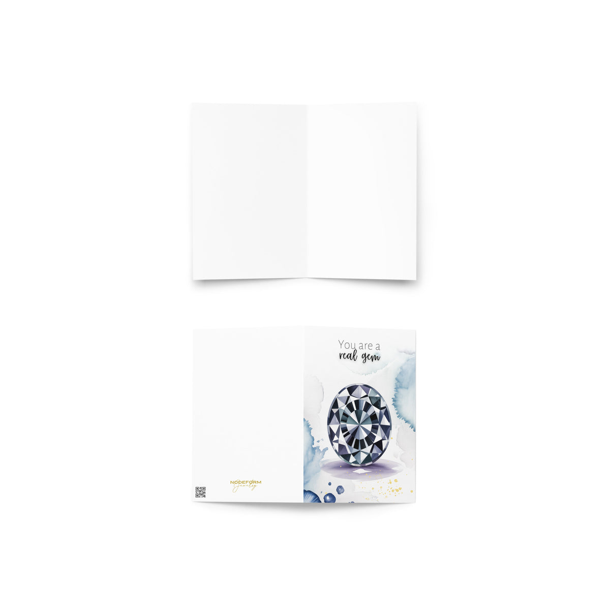 Card with an oval Spinel Gemstone illustration and text on a white background