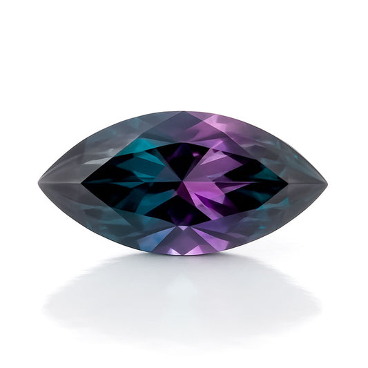 Marquise Cut Lab Created Alexandrite Gemstone