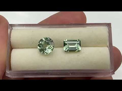 Emerald Cut Lab Created Green Sapphire Gemstone