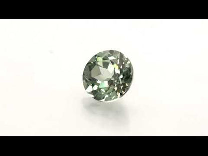 Round Cut Lab Created Green Sapphire Gemstone