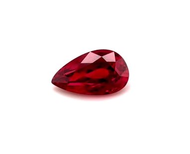 Pear Faceted Cut Lab Created Loose Ruby Gemstone Loose Gemstone by Nodeform