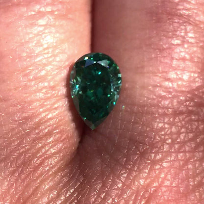 Pear Green Moissanite Loose Stone