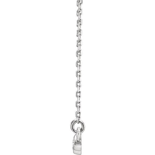 1/8 CTW Diamond Graduated Round Bezel Pendant Necklace Necklace / Pendant by Nodeform