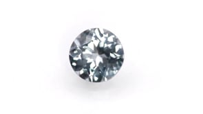 Gray Round Faceted Spinel Loose Gemstone