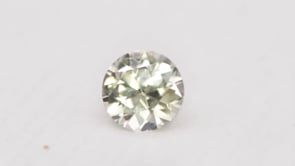 Round Cut Greenish-Cream 5mm/0.6ct Fair Trade Montana Sapphire #GR1 Loose Gemstone