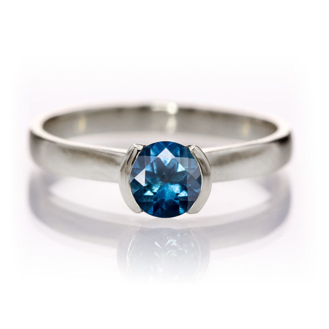 Round Blue 5mm/0.6ct Malawi Sapphire B3 Fair Trade Loose Gemstone Loose Gemstone by Nodeform