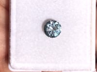 Round Silver Blue Green 5.5mm/1.20ct Natural Thailand Sapphire Loose Gemstone