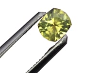 Yellow-Green Precision cut Cushion 5.4 x 4.6mm/0.72ct  Montana Sapphire Loose Gemstone
