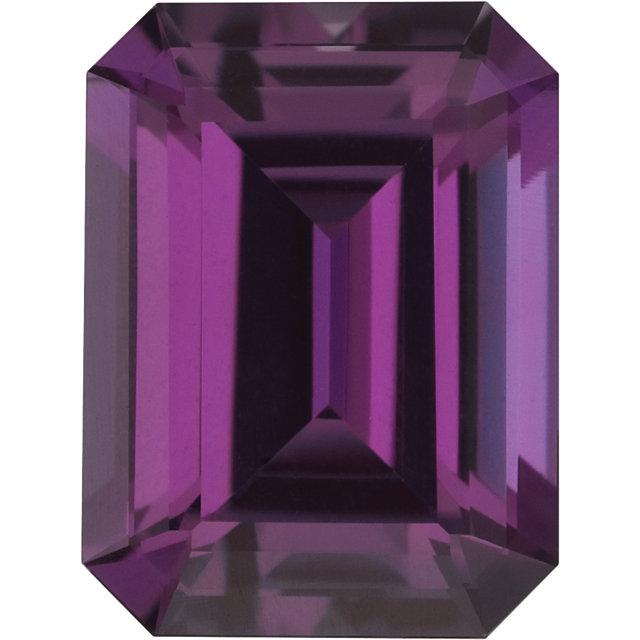 Emerald Cut Lab Created Alexandrite Gemstone Loose Gemstone by Nodeform