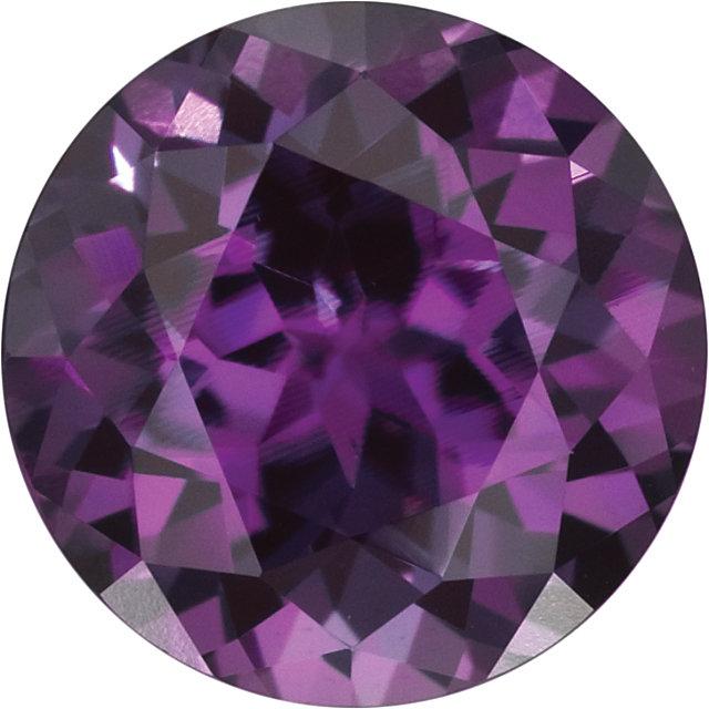Round Cut Lab Created Alexandrite Gemstone 6 mm/ 1.1ct Lab-Created Alexandrite Loose Gemstone by Nodeform