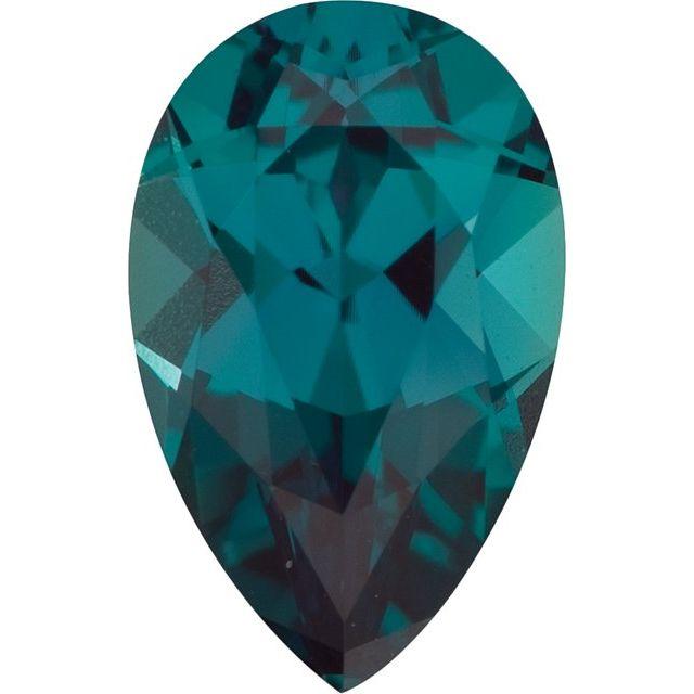 Pear Cut Lab Created Alexandrite Gemstone Loose Gemstone by Nodeform