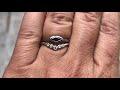 Velda - Graduated Diamond, Moissanite or Sapphire Curved Contoured Stacking Wedding Ring Ring by Nodeform