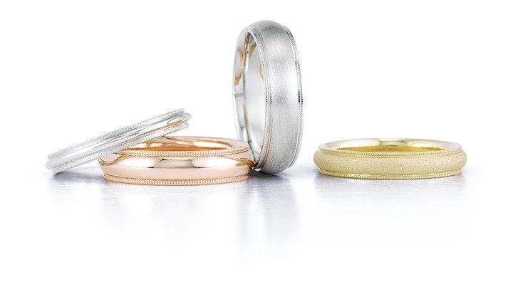 Milgrain Edge Narrow Wedding Band Ring by Nodeform