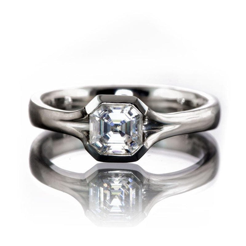 Asscher Cut Lab Created Diamond Loose Stone Loose Gemstone by Nodeform