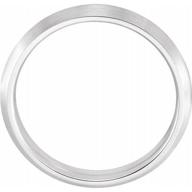 Knife Edge Comfort-fit Men's Wedding Band Ring by Nodeform