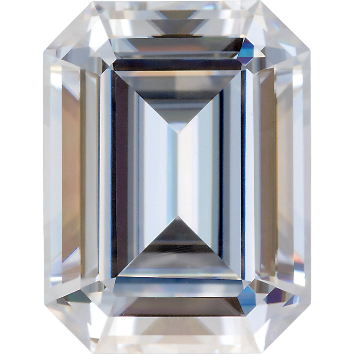Emerald / Radiant Cut Moissanite Stone 6 x 4 mm/0.53ct Forever One Moissanite / Near-colorless (GHI Color) / Step-cut Emerald Loose Gemstone by Nodeform