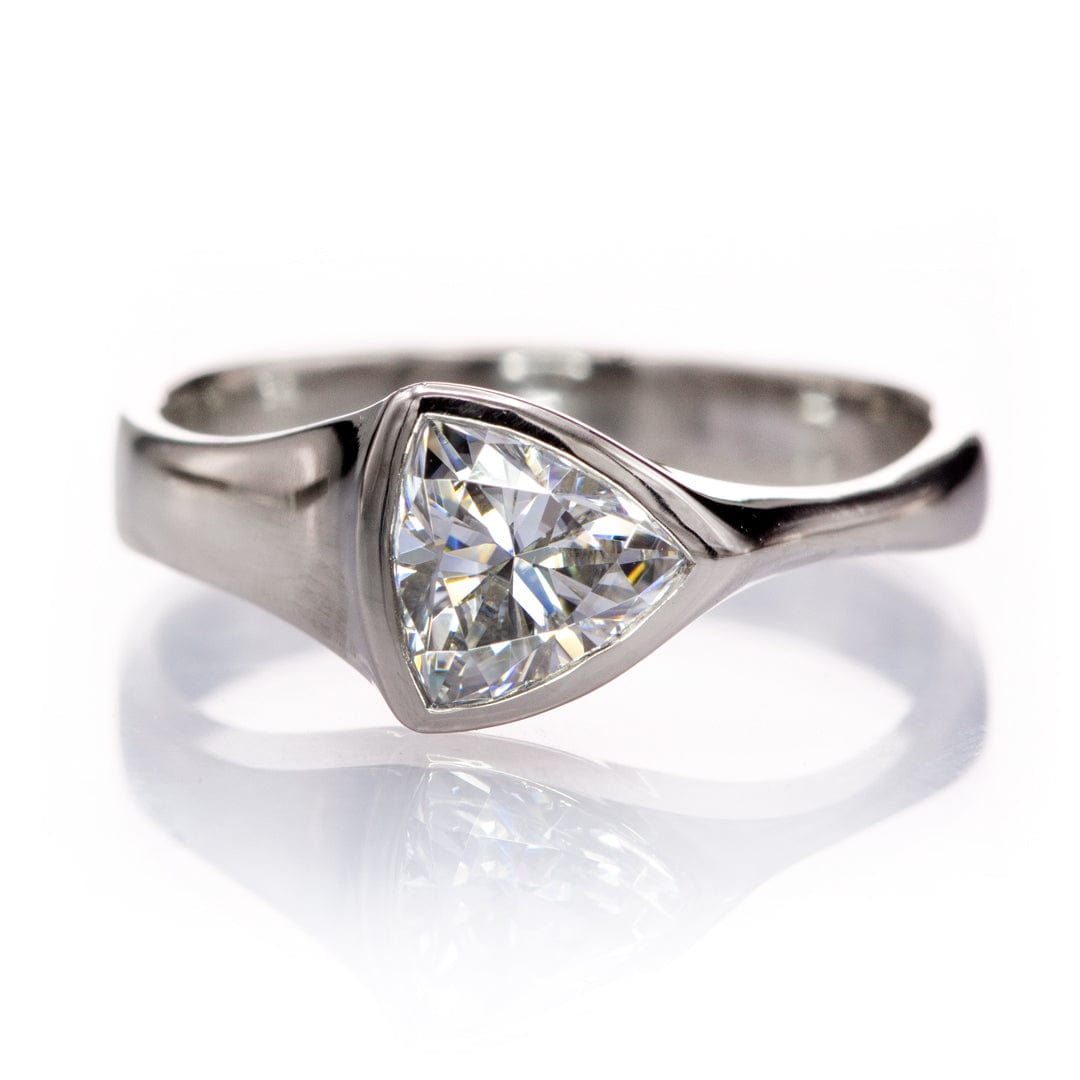 Trillion Cut Moissanite Stone Loose Gemstone by Nodeform