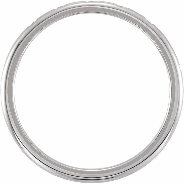 Skinny Thin Wedding Band With 5 Flush Set tiny Diamonds Ring by Nodeform
