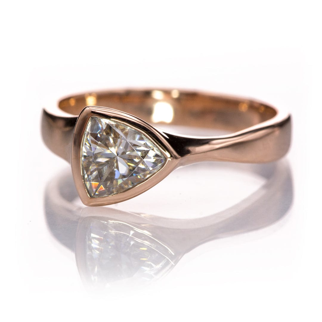 Trillion Cut Moissanite Stone Loose Gemstone by Nodeform