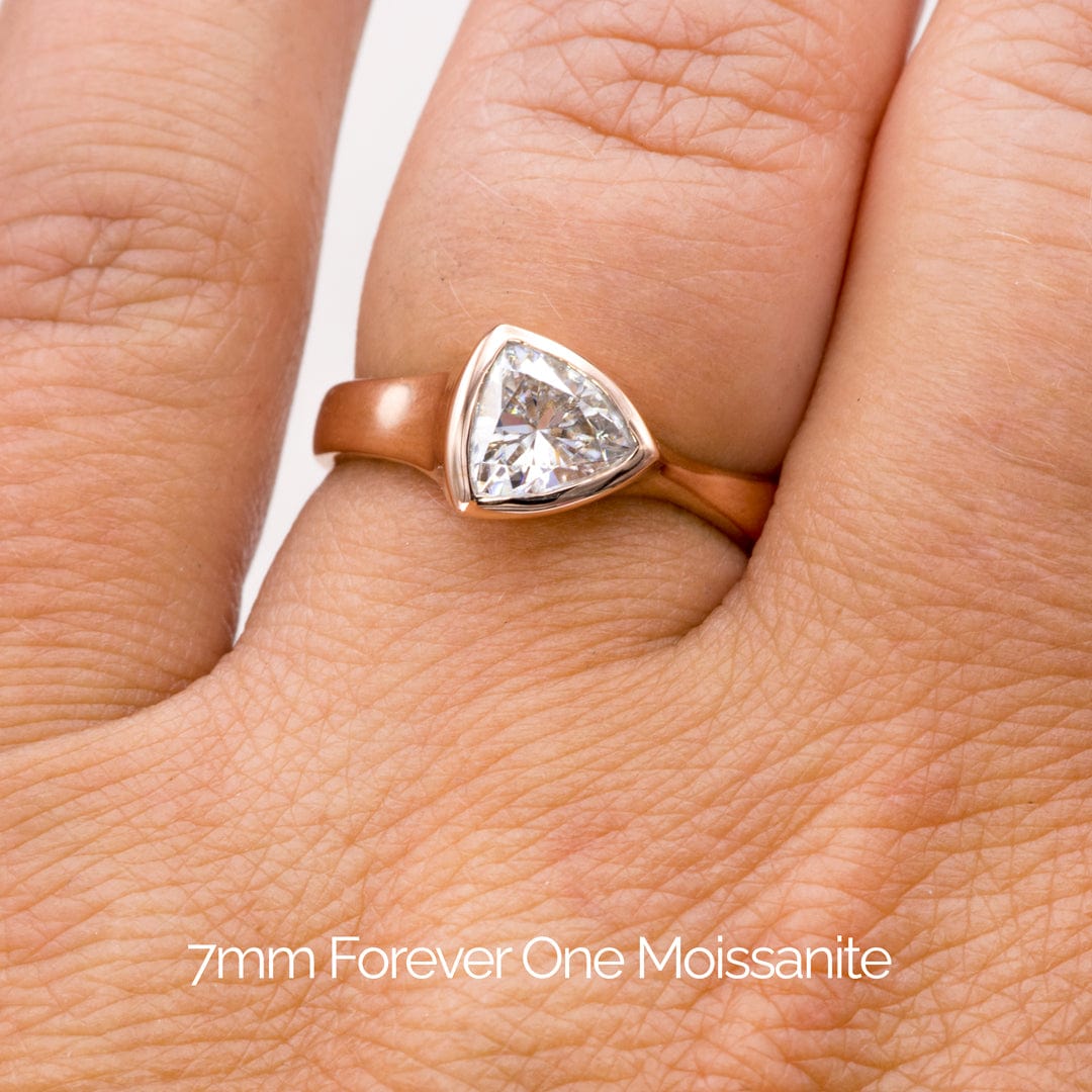 Trillion Cut Moissanite Stone Loose Gemstone by Nodeform