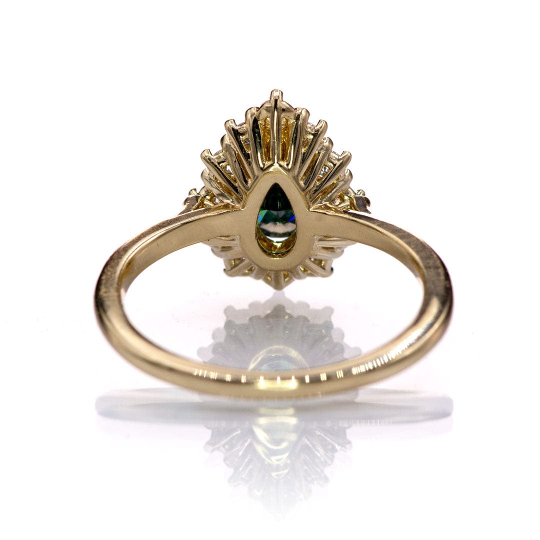 Ophelia - Prong Set Halo Engagement Ring - Setting only Ring Setting by Nodeform