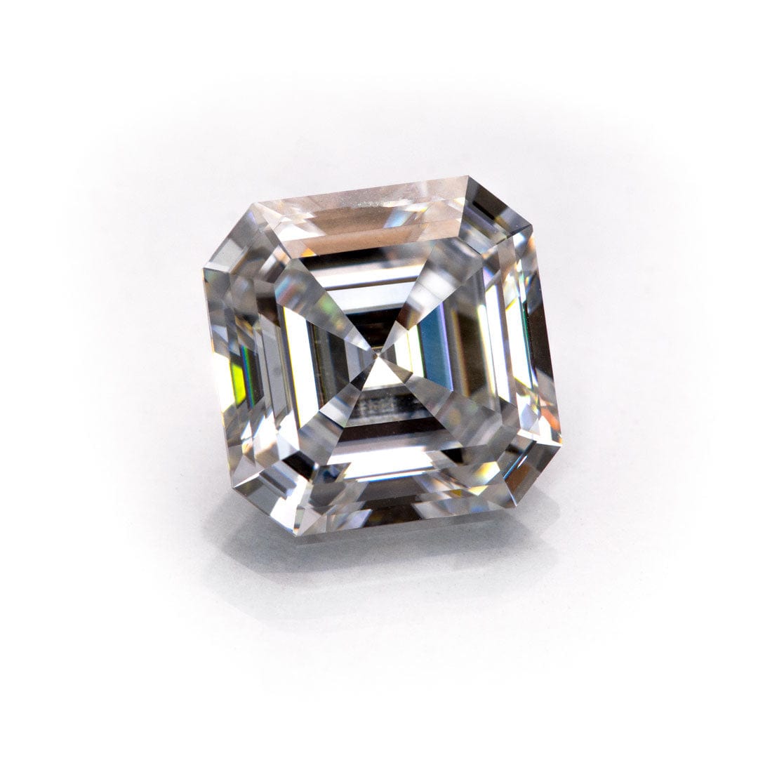 Asscher Cut Moissanite Stone Loose Gemstone by Nodeform