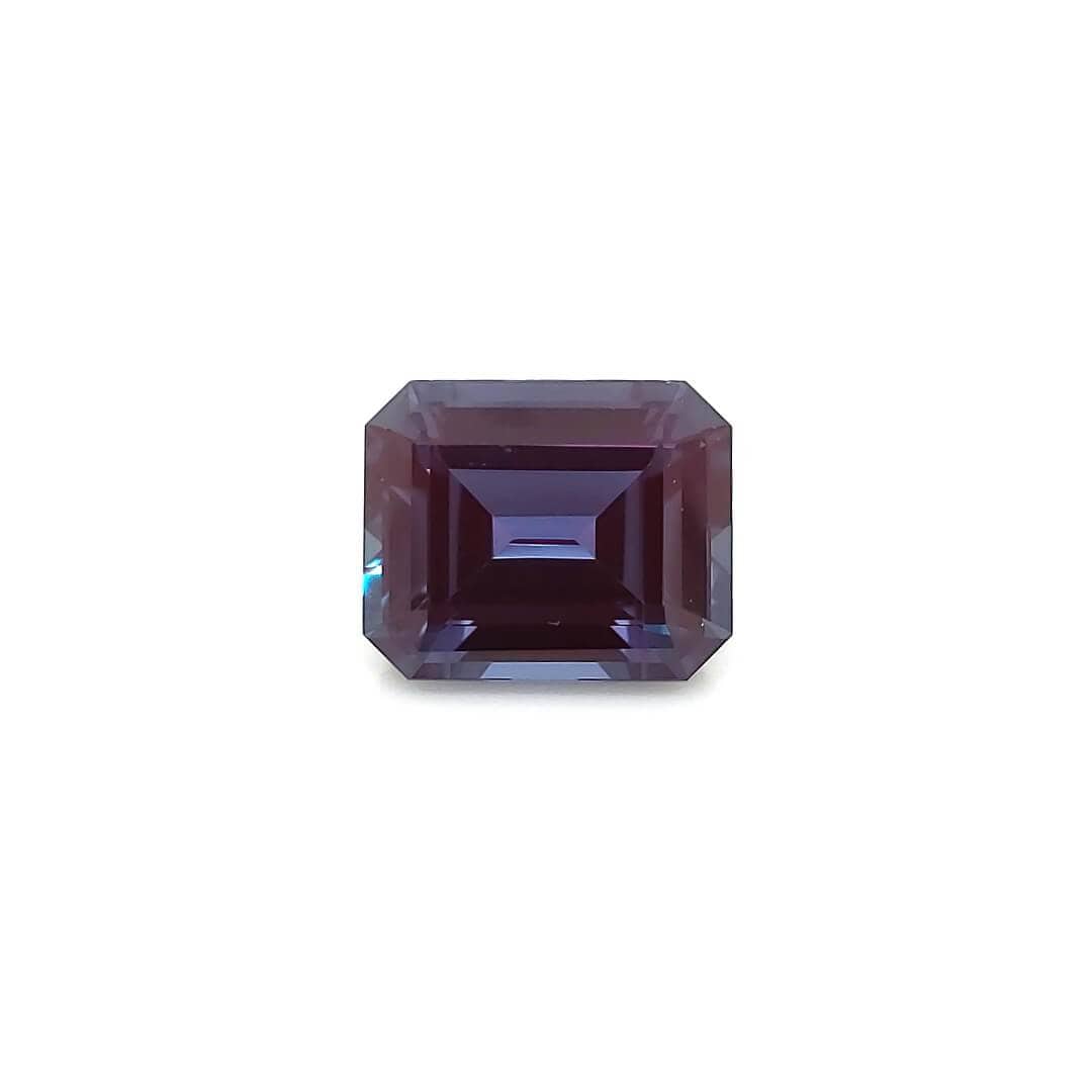Emerald Cut Lab Created Alexandrite Gemstone Loose Gemstone by Nodeform