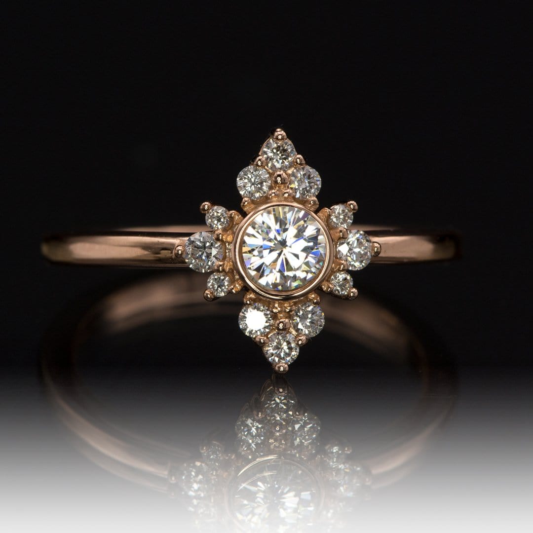 Round Brilliant Cut Moissanite Stone Loose Gemstone by Nodeform