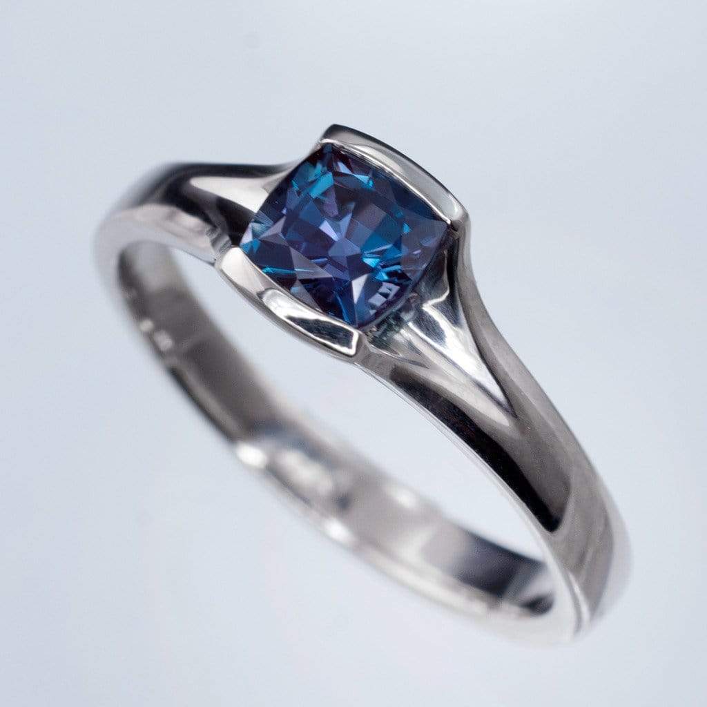 Cushion Cut Lab Created Alexandrite Gemstone Loose Gemstone by Nodeform
