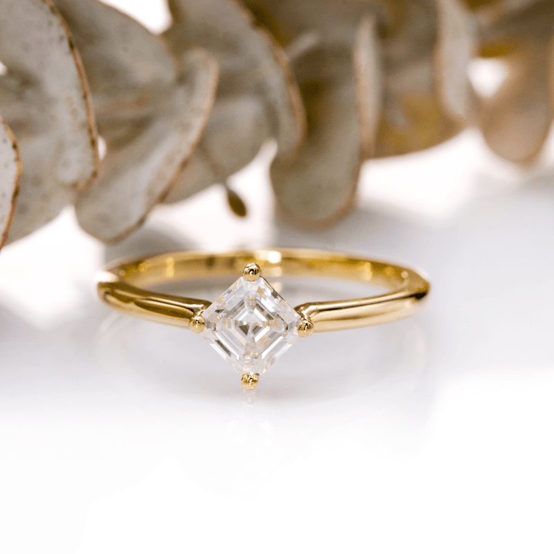 Asscher Cut Lab Created Diamond Loose Stone Loose Gemstone by Nodeform