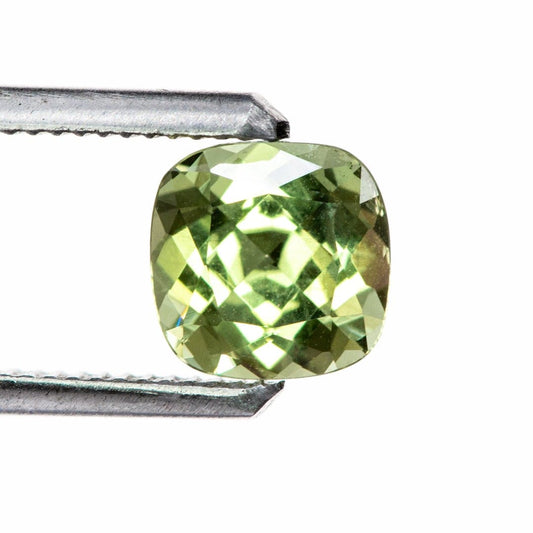 Cushion Cut Green 6.5mm/1.49ct Green Montana Sapphire Loose Gemstone Loose Gemstone by Nodeform