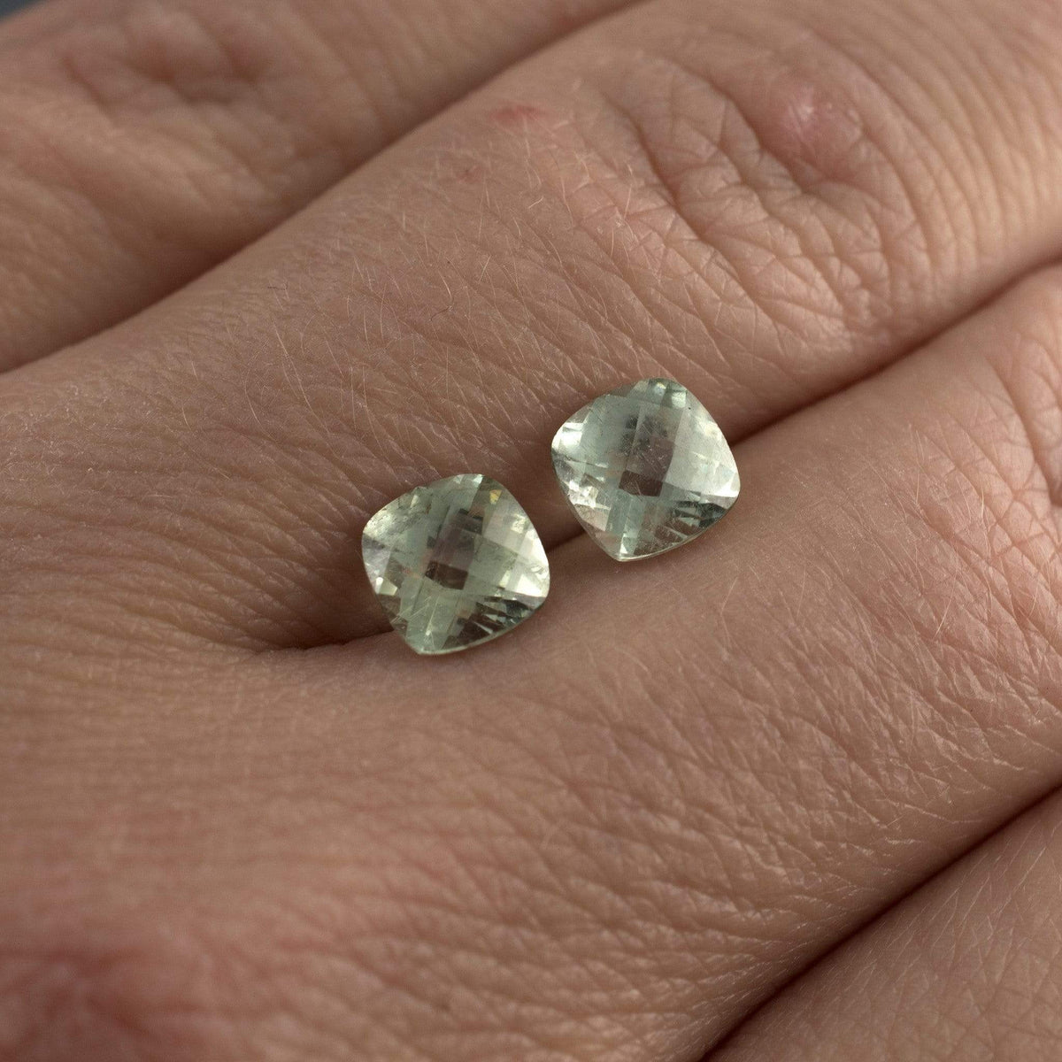 Checkerboard Cushion Fair Trade Green Sapphire Fold Solitaire Engagement Ring Ring by Nodeform