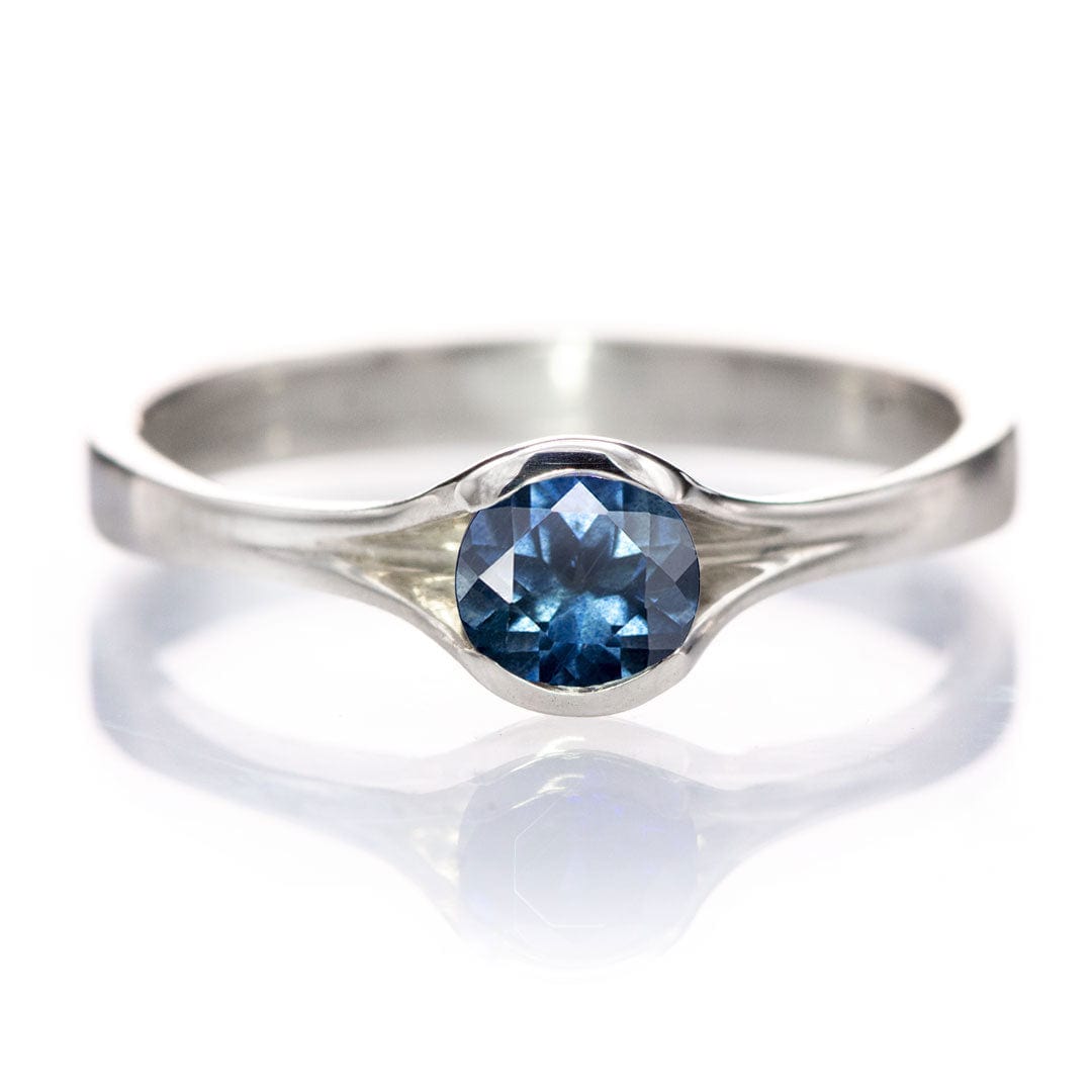 Round Blue 5mm/0.6ct Malawi Sapphire B3 Fair Trade Loose Gemstone Loose Gemstone by Nodeform
