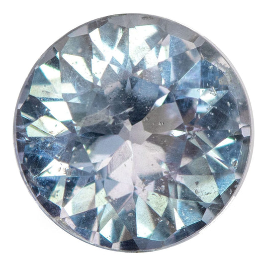 Round Light Blue 6.3mm/1.19ct Sri Lanka Natural Sapphire Loose Gemstone Loose Gemstone by Nodeform