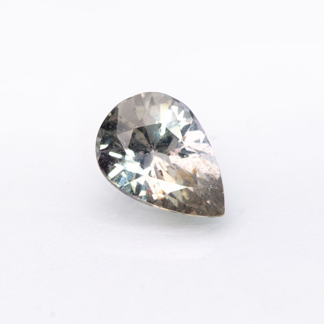 Pear Pastel Pink-Gray 8.2x5.8mm/1.31ct Natural Tanzania Sapphire Loose Gemstone Loose Gemstone by Nodeform