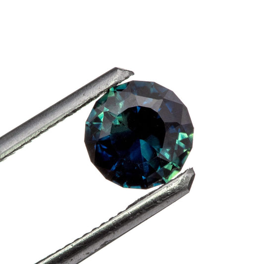 RoundCut Dark Blue 6.8mm/1.28ct Thailand Sapphire Loose Gemstone 1.08ct #11 Teal Blue Fair Trade MalawiSapphire Loose Gemstone by Nodeform