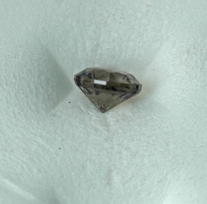 Round pinkish-gray to warm green gray 6.5mm/1.41ct Tanzania Sapphire Loose Gemstone Loose Gemstone by Nodeform
