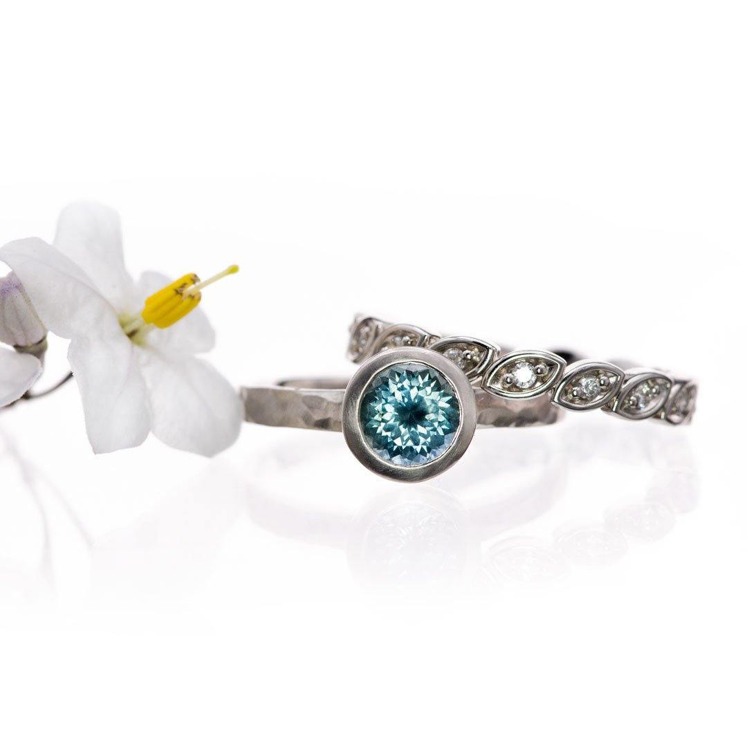 Mable Band, 1/6CTW Lab-created Diamonds or Moissanite Stacking Half Eternity Anniversary Ring Ring by Nodeform