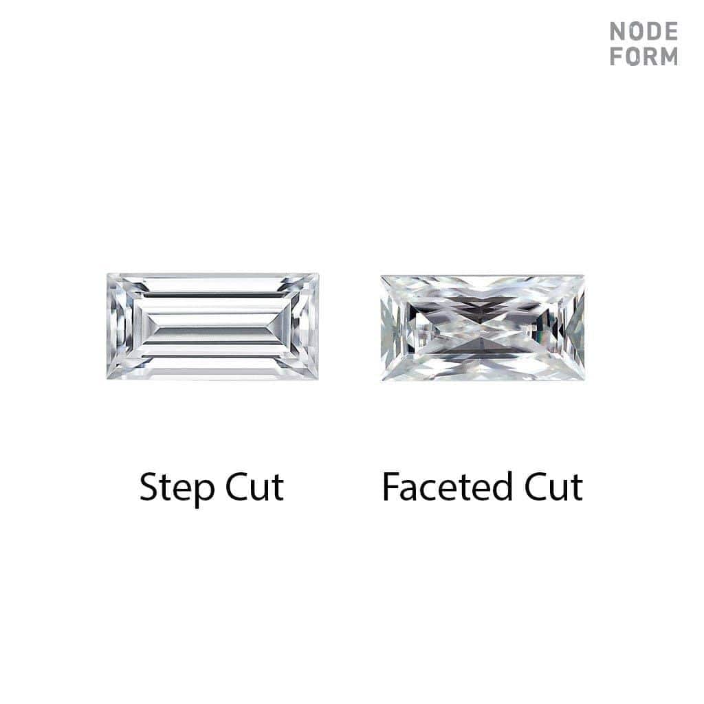 Baguette Forever One Moissanite Bar Set Stud Earrings Earrings by Nodeform