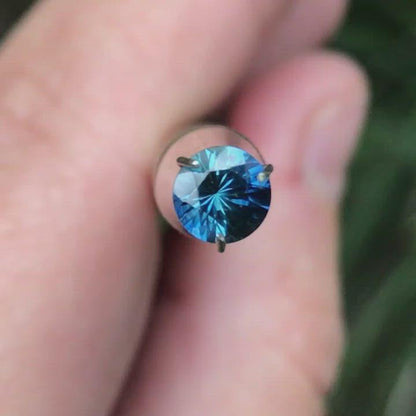 Round BLUE AUSTRALIAN KINGS PLAIN SAPPHIRE 5mm/0.53ct Fair Trade Loose Gemstone