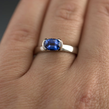 Oval Cut Lab Created Blue Sapphire Gemstone Loose Gemstone by Nodeform