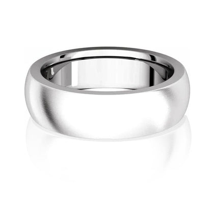 Men's Comfort Fit Classic Domed Wedding Band Sterling Silver / 4mm wide / Light 1.7mm Thick Ring by Nodeform
